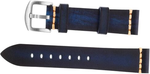 PartyKindom Cowhide Watch Strap Comfortable Genuine Leather Band Fit for Garmin Watch in Kuwait