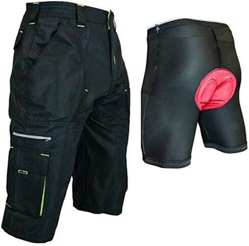 DK Gravel Shorts I 1/2 Pants Long MTB Baggy Shorts with 7 Pockets, Side Vents in Saudi Arabia