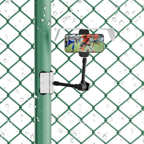 Magnetic Fence Mount for iPhone, Mevo Start,No Assembly, Sunshade & Power Bank Pouch Included, Adjustable Magic Arm, Mounting Kit for Gamechanger, Fence Mount for Recording Games in Kuwait