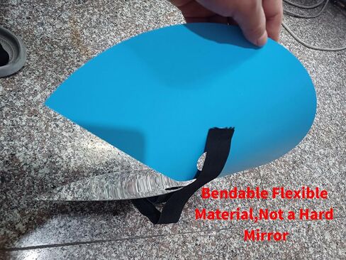 Creative Head-Mounted Mirror Mask, Reflective Face Photography Prop for Surreal Travel Selfies, Unique Party & Festival Costume Accessory in Kuwait