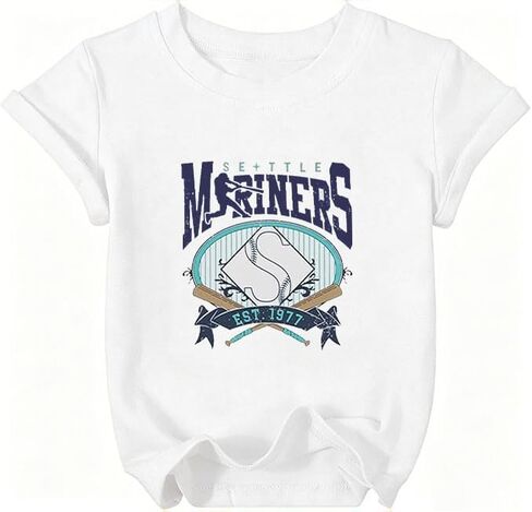 Baseball Shirts for Toddler Girl Boy Baseball Letter Prints T Shirt Baseball Player Shirt Game Day Fan Short Sleeve Tops in Saudi Arabia