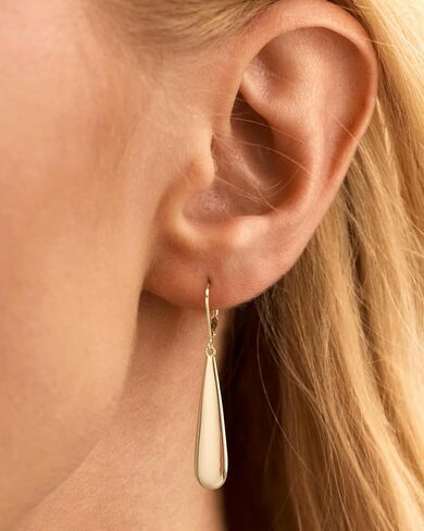 Dangle Earrings for Women, 14K Gold Plated/Sterling Silver Leverback Drop Earrings Hypoallergenic Leverback Dangle Jewelry Gift for Women in Saudi Arabia