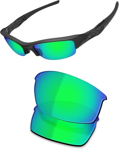 OSharp Replacement Lenses for Oakley Flak Jacket OO9008-63mm Sunglasses - UV Protection & Perfectly Fit in Saudi Arabia