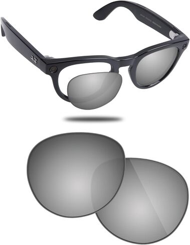 عدسات Fiskr البديلة المتوافقة مع النظارات الذكية Ray-Ban Meta Headliner RW4009 مقاس 50 مم، مقاومة للصدمات وملاءمة مثالية in Kuwait