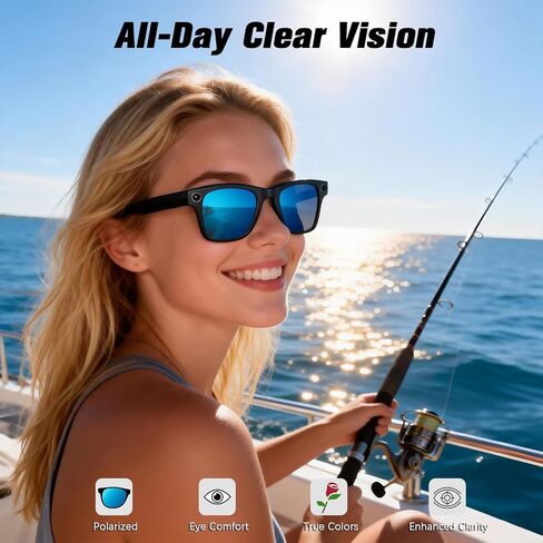 عدسات Vapulico البديلة لنظارات Ray-Ban Meta Wayfarer RW4006/4008/4012 50/53 مم الذكية، مستقطبة عالية الدقة in Kuwait