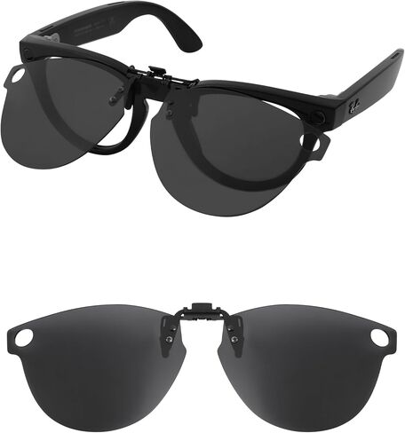 نظارات شمسية مستقطبة بمشبك قابل للطي لـ Ray-Ban Meta Headliner RW4009 & Gen 2 RW4013 50 مم للرجال والنساء حماية من الأشعة فوق البنفسجية in Kuwait