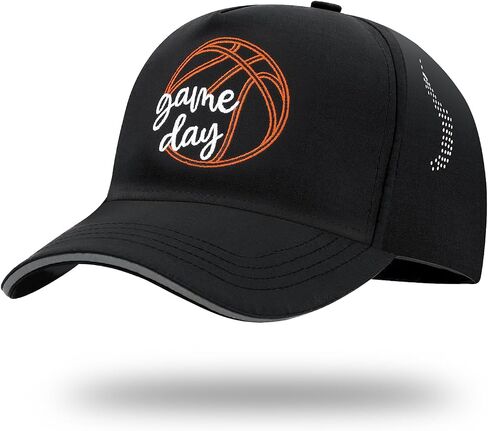 Youth Kids Ball Sports Trucker Hat, Waterproof Quick Dry Snapback Hats, Game Day Baseball Cap for Sports Fan 5-15 Years in Kuwait