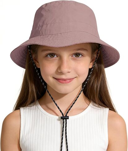 Century Star Kids UPF 50+ Sun Protection Bucket Hat, Waterproof Packable Rain Hat Boys Girls Beach Camping, 5-13 Years in Kuwait