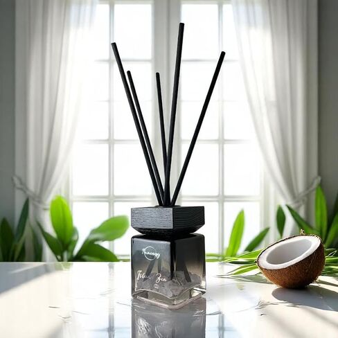 Innergy Moonlight Garden Crystal-Infused Reed Diffuser – 100ml Aromatherapy Essential Oil Diffuser for Home – Long-Lasting Scent, Natural Crystal Energy for Relaxation & Balance in Saudi Arabia