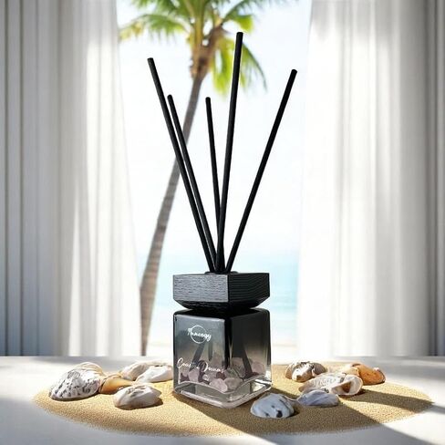 Innergy Moonlight Garden Crystal-Infused Reed Diffuser – 100ml Aromatherapy Essential Oil Diffuser for Home – Long-Lasting Scent, Natural Crystal Energy for Relaxation & Balance in Saudi Arabia