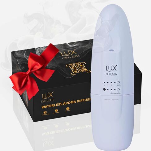 Lux Diffuser – Plug-in Waterless Essential Oil Diffuser, Nanotechnology, Silent Wall Scent Machine for Home & Office, Up to 500 Sq. Ft Coverage (Variations) (None) in Saudi Arabia