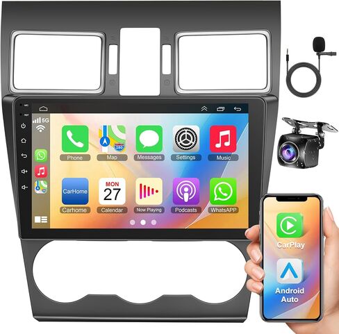 4+64GB Car Radio for Jeep Jeep Grand Cherokee WK 2008-2013 with Carplay & Android Auto, 9 inch IPS Touch Screen Android 13 Car Stereo Receiver with Voice Control Bluetooth 5.2/SWC/FM/WiFi/GPS in Saudi Arabia