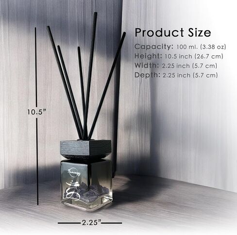 Innergy Throat Chakra Crystal-Infused Reed Diffuser – 100ml Aromatherapy Essential Oil Diffuser for Home – Long-Lasting Scent, Natural Crystal Energy for Relaxation & Balance in Saudi Arabia
