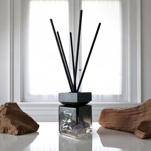 Innergy Throat Chakra Crystal-Infused Reed Diffuser – 100ml Aromatherapy Essential Oil Diffuser for Home – Long-Lasting Scent, Natural Crystal Energy for Relaxation & Balance in Saudi Arabia