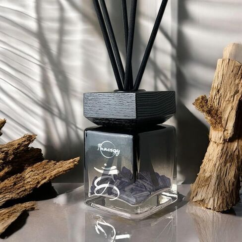 Innergy Throat Chakra Crystal-Infused Reed Diffuser – 100ml Aromatherapy Essential Oil Diffuser for Home – Long-Lasting Scent, Natural Crystal Energy for Relaxation & Balance in Saudi Arabia