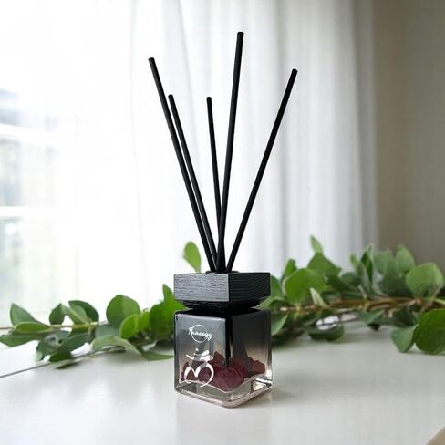 Innergy Throat Chakra Crystal-Infused Reed Diffuser – 100ml Aromatherapy Essential Oil Diffuser for Home – Long-Lasting Scent, Natural Crystal Energy for Relaxation & Balance in Saudi Arabia