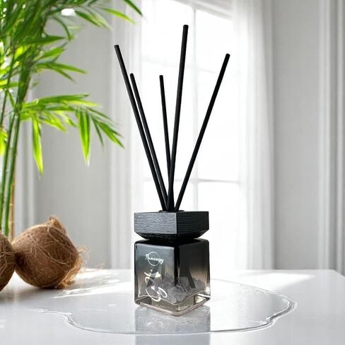 Innergy Throat Chakra Crystal-Infused Reed Diffuser – 100ml Aromatherapy Essential Oil Diffuser for Home – Long-Lasting Scent, Natural Crystal Energy for Relaxation & Balance in Saudi Arabia