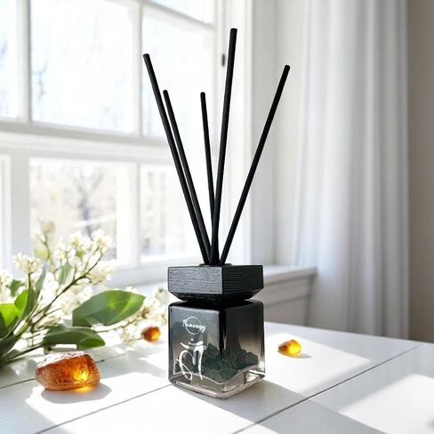 Innergy Throat Chakra Crystal-Infused Reed Diffuser – 100ml Aromatherapy Essential Oil Diffuser for Home – Long-Lasting Scent, Natural Crystal Energy for Relaxation & Balance in Saudi Arabia