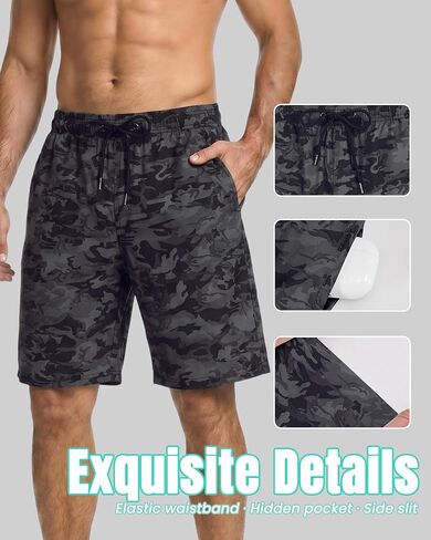 9 Inches Men Swim Trunks with Mesh Lining Quick Dry Breathable for Beach Cruise Travel Pool in Saudi Arabia