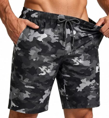9 Inches Men Swim Trunks with Mesh Lining Quick Dry Breathable for Beach Cruise Travel Pool in Saudi Arabia