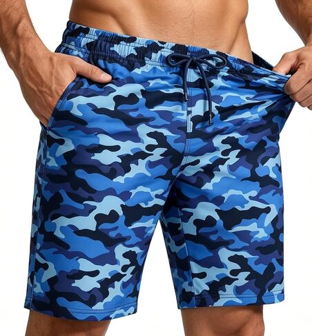 9 Inches Men Swim Trunks with Mesh Lining Quick Dry Breathable for Beach Cruise Travel Pool in Saudi Arabia