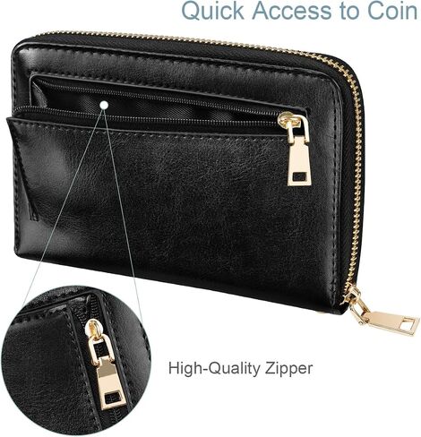 Passport Holder Cover Wallet with Zipper Personalized Initial Letter J Rose Flower RFID Blocking Travel Wallets Credit Cards Holder for Women, Gift for Wife and Girlfriend,J in Saudi Arabia