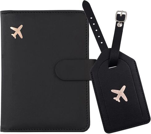 Melsbrinna Rfid Passport Holder for Travel women/Men Set Travel Suitcase Tag, Cute Passport Wallet Rfid Blocking Card Slots, Rfid Passport Cover/CaseTravel Wallet (A-mossgreen) in Saudi Arabia