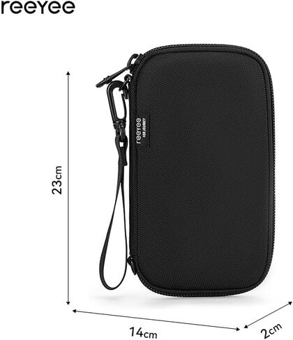 Reeyee N12 passport holder for travel family, Passport Wallet Women Men,Travel Document Organizer with Wrist Strap,840d cordura,cash wallet,RFID Blocking Travel Document Case,Cover Case Waterproof Bag in Saudi Arabia