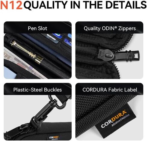 Reeyee N12 passport holder for travel family, Passport Wallet Women Men,Travel Document Organizer with Wrist Strap,840d cordura,cash wallet,RFID Blocking Travel Document Case,Cover Case Waterproof Bag in Saudi Arabia
