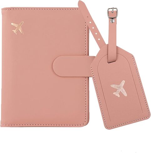 Melsbrinna Rfid Passport Holder for Travel women/Men Set Travel Suitcase Tag, Cute Passport Wallet Rfid Blocking Card Slots, Rfid Passport Cover/CaseTravel Wallet (A-mossgreen) in Saudi Arabia