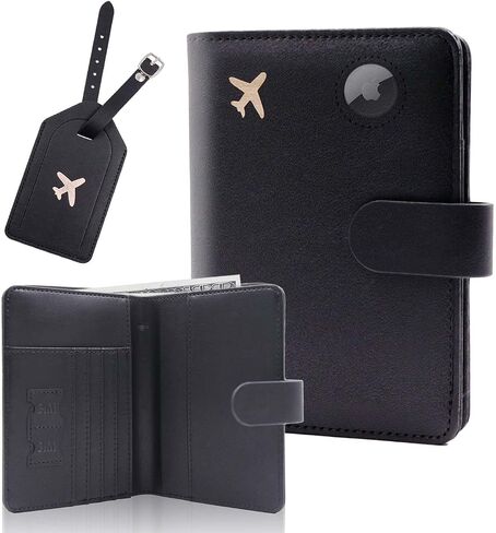 Melsbrinna Rfid Passport Holder for Travel women/Men Set Travel Suitcase Tag, Cute Passport Wallet Rfid Blocking Card Slots, Rfid Passport Cover/CaseTravel Wallet (A-mossgreen) in Saudi Arabia
