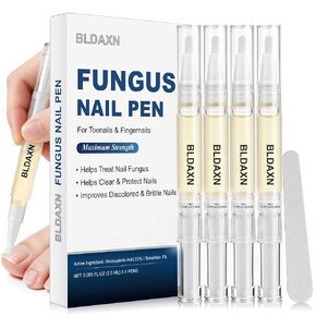 Toenail Fungus Treatment Extra Strength, Fungal Nail Treatment Pen with 25% Undecylenic Acid and 1% Tolnaftate, Maximum Strength Improves Appearance of Brittle, Discolored and Thick Nails (4 Pack) in Saudi Arabia