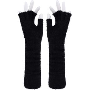 Arm Warmers Long Half Finger Knit Wrist Gloves for Dailwear Holiday in Saudi Arabia