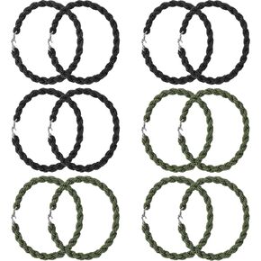 12 Pieces Boot Bands Elastic Boot Blousers Blousing Straps Adjustable with Metal Hooks for Outdoor Hiking Biking Fishing Cowboy Boots Pants & Work Boots Straps in Saudi Arabia