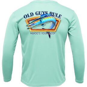 قميص الصيد الرجالي OLD GUYS RULE بعامل حماية من أشعة الشمس 50+ بأكمام طويلة، Wahoo's Your Daddy - عيد الأب المضحك، هدية عيد ميلاد in Kuwait
