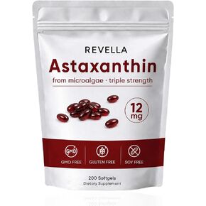 Revella Astaxanthin, Immune, Internal Circulation, Vitality Support- 200 Softgels(1 Pack) in Saudi Arabia