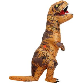 Inflatable Dinosaur Costume Adult Blow up T-Rex Costume Full Body Dino Halloween Costumes for Men Women in Saudi Arabia