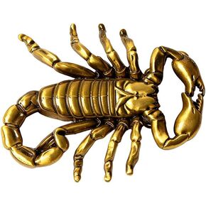 1PC Western Cowboy Men's Scorpion Personality Belt Buckle – Vintage Style Metal Buckle for Casual & Formal Belts in Saudi Arabia