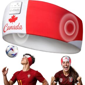 LC-dolida Flag Bluetooth Sports Headband, Wireless Sweatproof Headband Headphones for Soccer Fans, Soft Washable Music Headband for Game Day Outdoor Sports Travel Running in Saudi Arabia