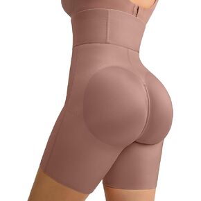 FeelinGirl Shapewear Tummy Control Faja Shorts Slimmer Womens High Waist Zipper Crotch Body Shaper Panties Brown in Kuwait