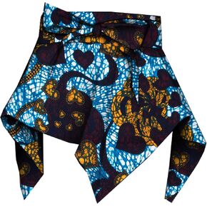 Women's African Print Belt Tie Vintage Wide Waist Belts for Tops Dress in Saudi Arabia