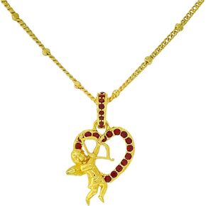 “Cupid’s Love" Red Heart Enhancer Charm by Ritzy Couture DeLuxe™ – 18k Gold Plating in Saudi Arabia