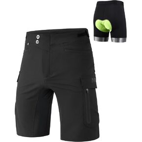 Nepest Mountain Bike Shorts for Men 4D Padded MTB Cycling Shorts for Biking Riding Bicycle Gear with Zipper Pockets in Saudi Arabia