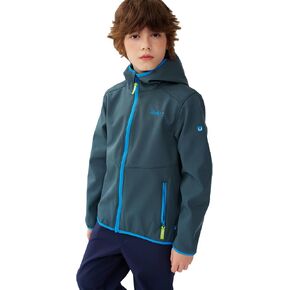 Kids Fleece Lined Jacket, Water Resistant Windproof Outdoor Coat with Water-Reactive Print for Boys and Girls in Saudi Arabia