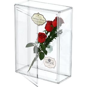BOHOIDEE 10 x 14 Shadow Box Frame Display Case with Magnetic Door, Clear Acrylic Shadow Memory Box Frame for Flower Baby Pet Wedding Photo(1, Medium-Clear) in Saudi Arabia