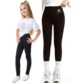 Girls Skinny Shark Pants Tights for High Waist Stretch Slim Yoga Trousers Lightweight Sport Dance Leggings 4-14Y Summer in Saudi Arabia