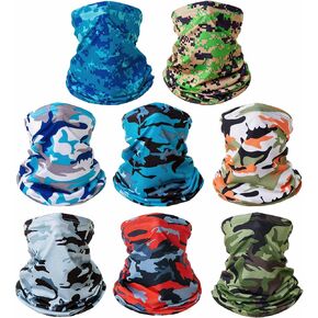 Summer Camo Neck Gaiter Cooling Face Mask Sun Hood Breathable Bandanas For Men Women Outdoor Sports in Saudi Arabia