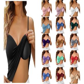 Tank Tops with Built in Bras Pack Racerback Workout Lounge Camisole Summer Basic Padded Cami Tube Casual Tops in Saudi Arabia