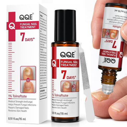 Nail Fungus Treatment Extra Strength – 1% Tolnaftate, Effective Treatment Under and Around Nails, Repairs Damaged Nails, Plant-Based Gentle Formula for Thickened and Discolored Nails, 0.51 fl.oz in Kuwait