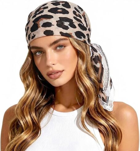 DOCILA رئيس باندانا قبعة الجمجمة للنساء الرجال طباعة دو خرقة رئيس التفاف تنفس الشعر التفاف Durag للأزياء الرياضية ملابس يومية in Kuwait